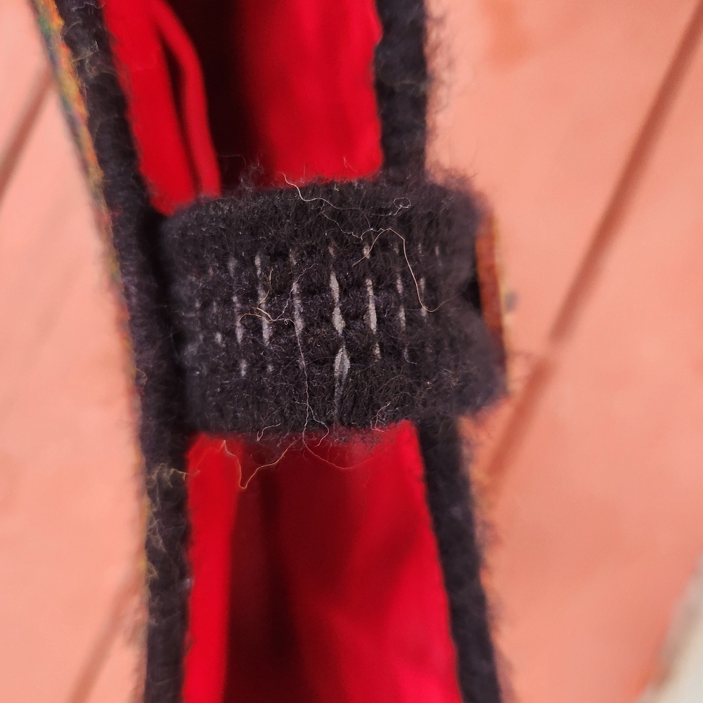 Retro 70s Handmade Tote Cross Stitch Needle Point Patchwork Hand Bag Kitschy - Picture 5 of 11